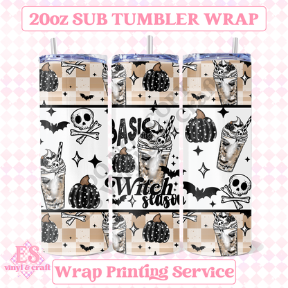 Basic Witch Season - Full 20oz Tumbler Sublimation Print image 0