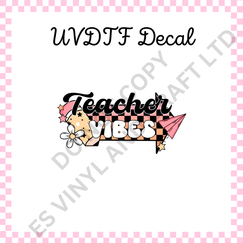 Teacher UVDTF Decals image 1