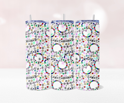 Friendship Bracelet Seamless - Pre Printed Sublimation 11oz or 20oz Wrap image 2