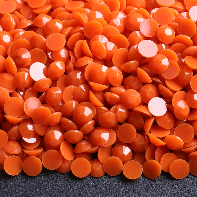 Orange - Jelly Solid Rhinestones (3mm, 4mm & 5mm) image 0