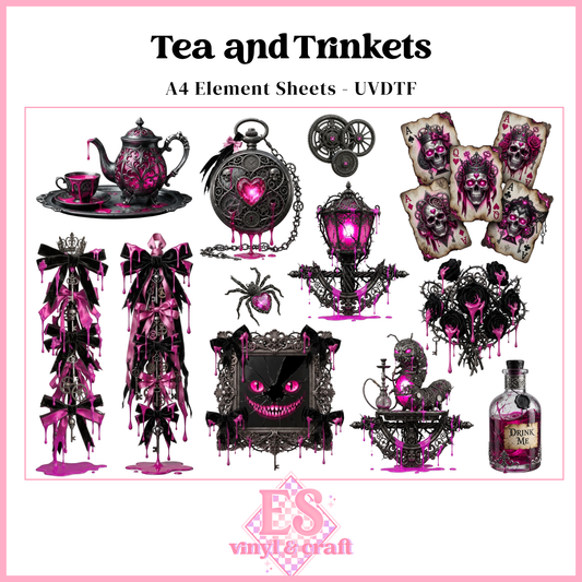 Tea and Trinkets - UVDTF Element Sheet (A4 Sheet)