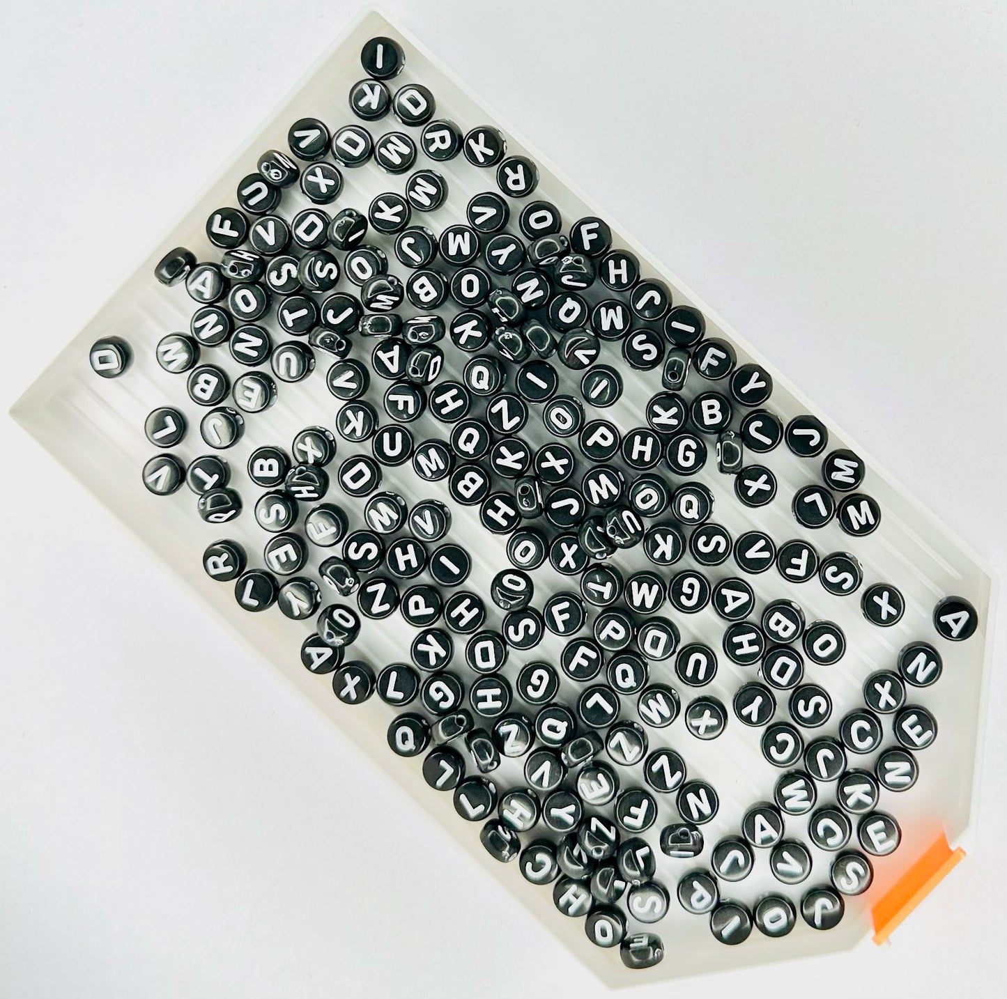 Black and White Letter Beads (Pack of 200) image 0
