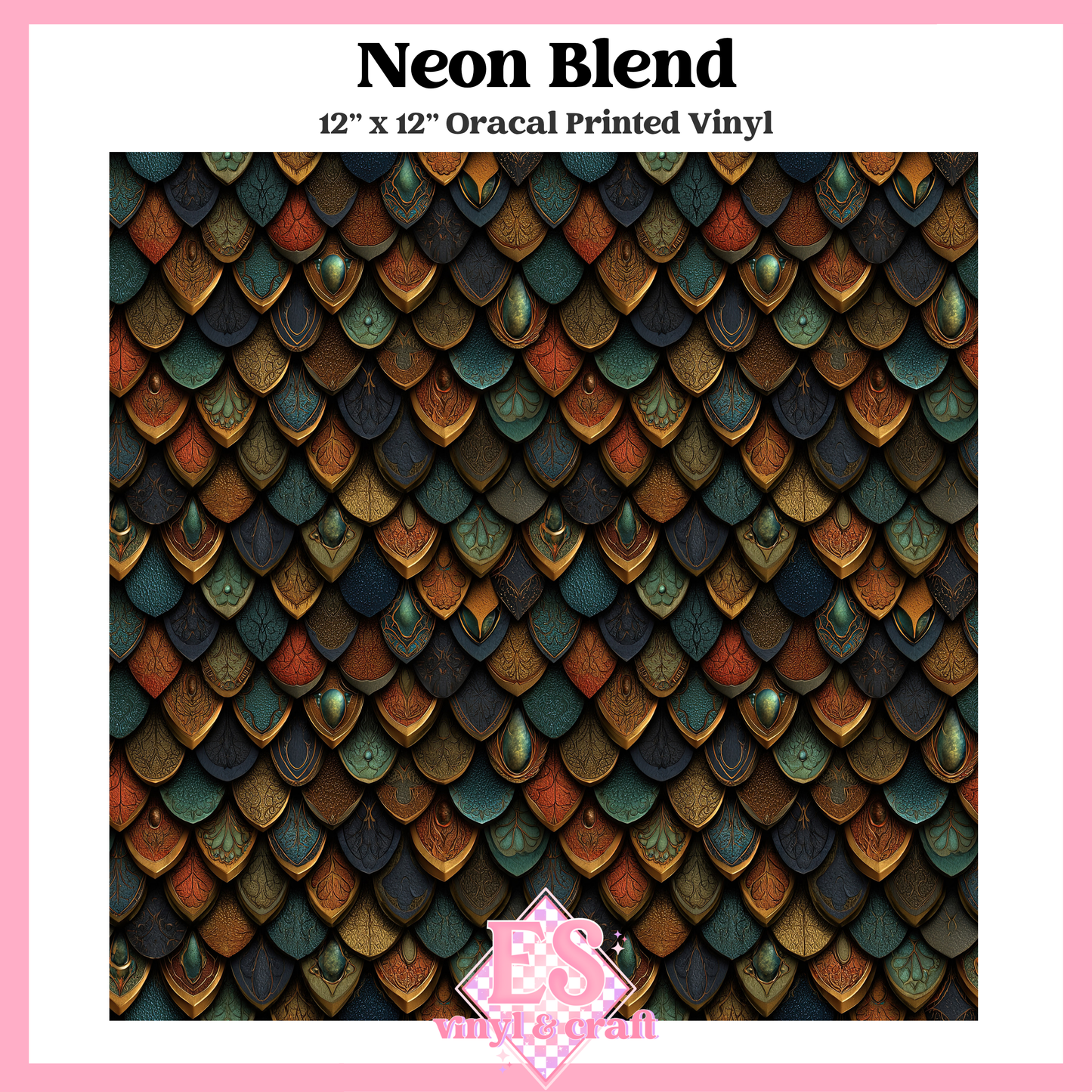 Gemstone Dragon Scale Collection - 12" x 12" Sheet (14 Different De image 3