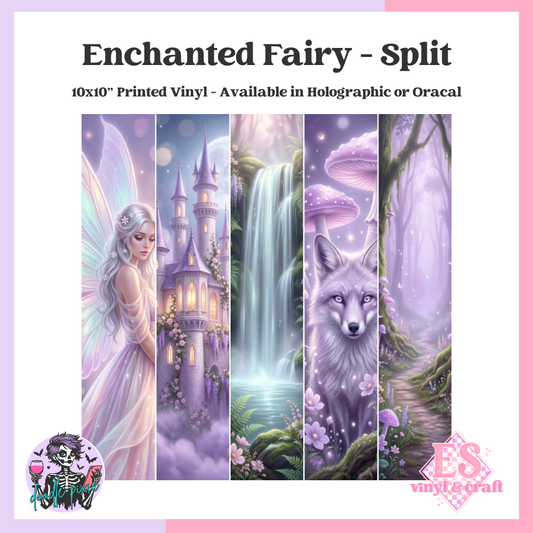 Enchanted Fairy - Split - 10" x 10" Self Adhesive Vinyl (Oracal or Holo)