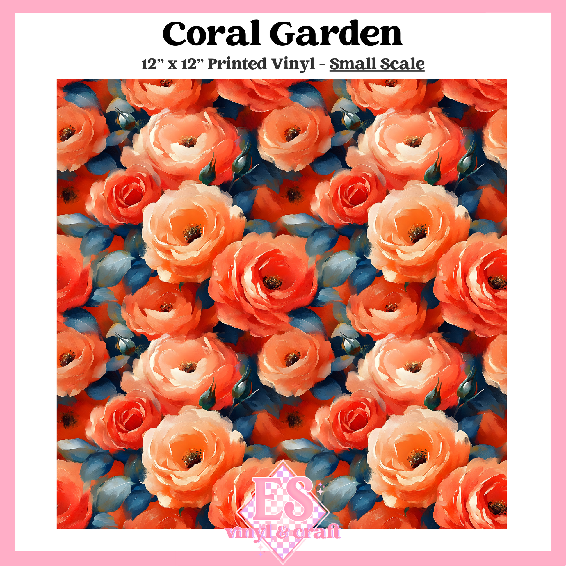 Coral Garden - Small or Large Scale Options - 12" x 12" Sheet image 1