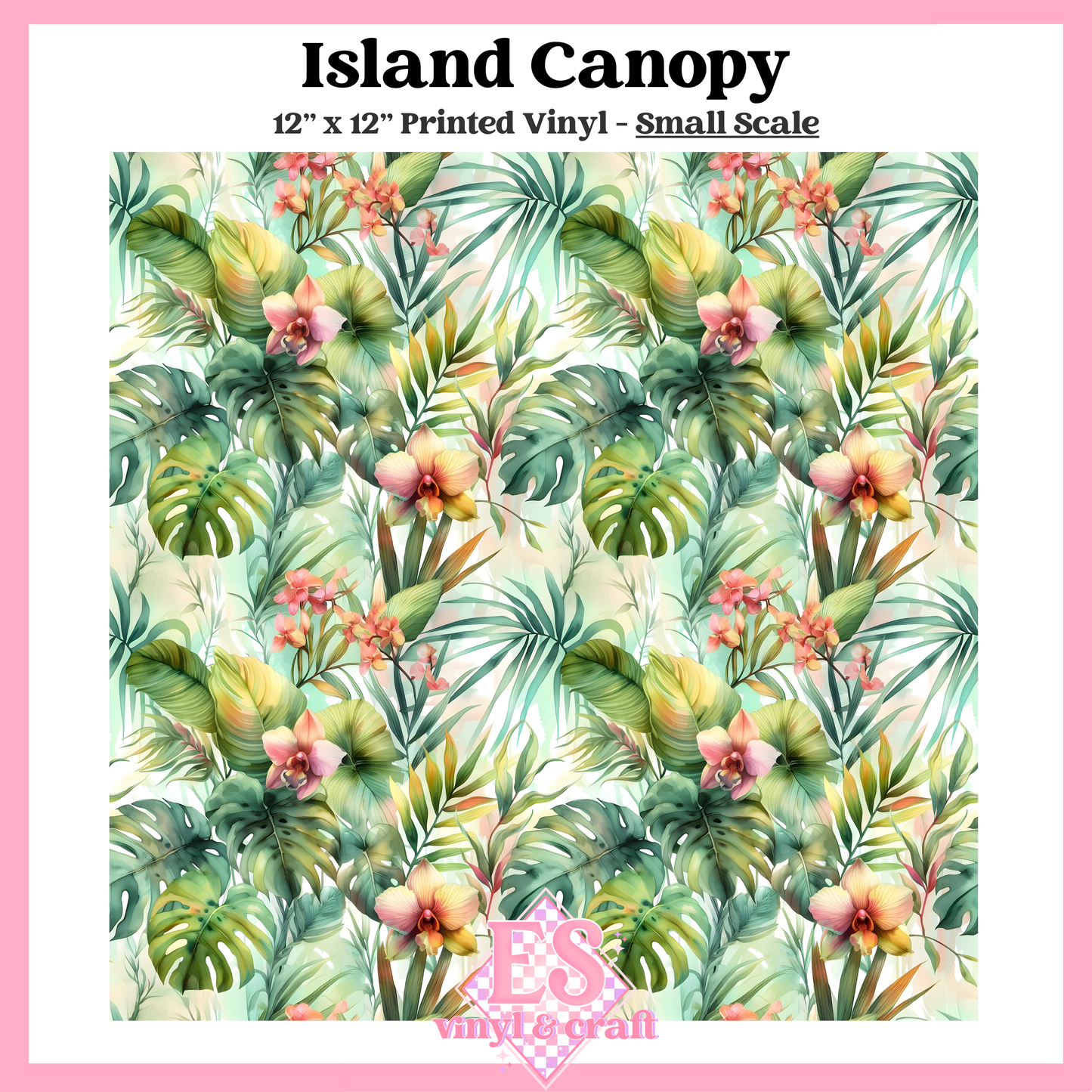 Island Canopy - Small or Large Scale Options - 12" x 12" Sheet image 1