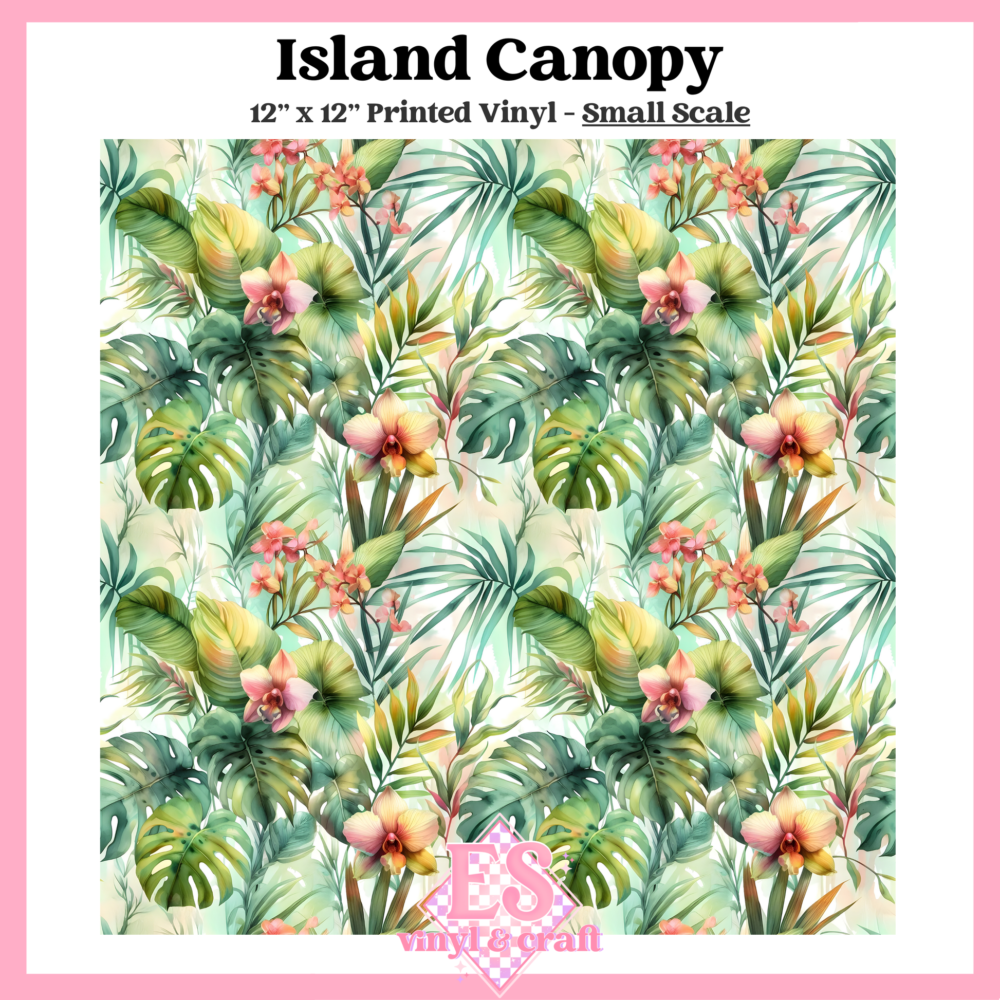 Island Canopy - Small or Large Scale Options - 12" x 12" Sheet image 1