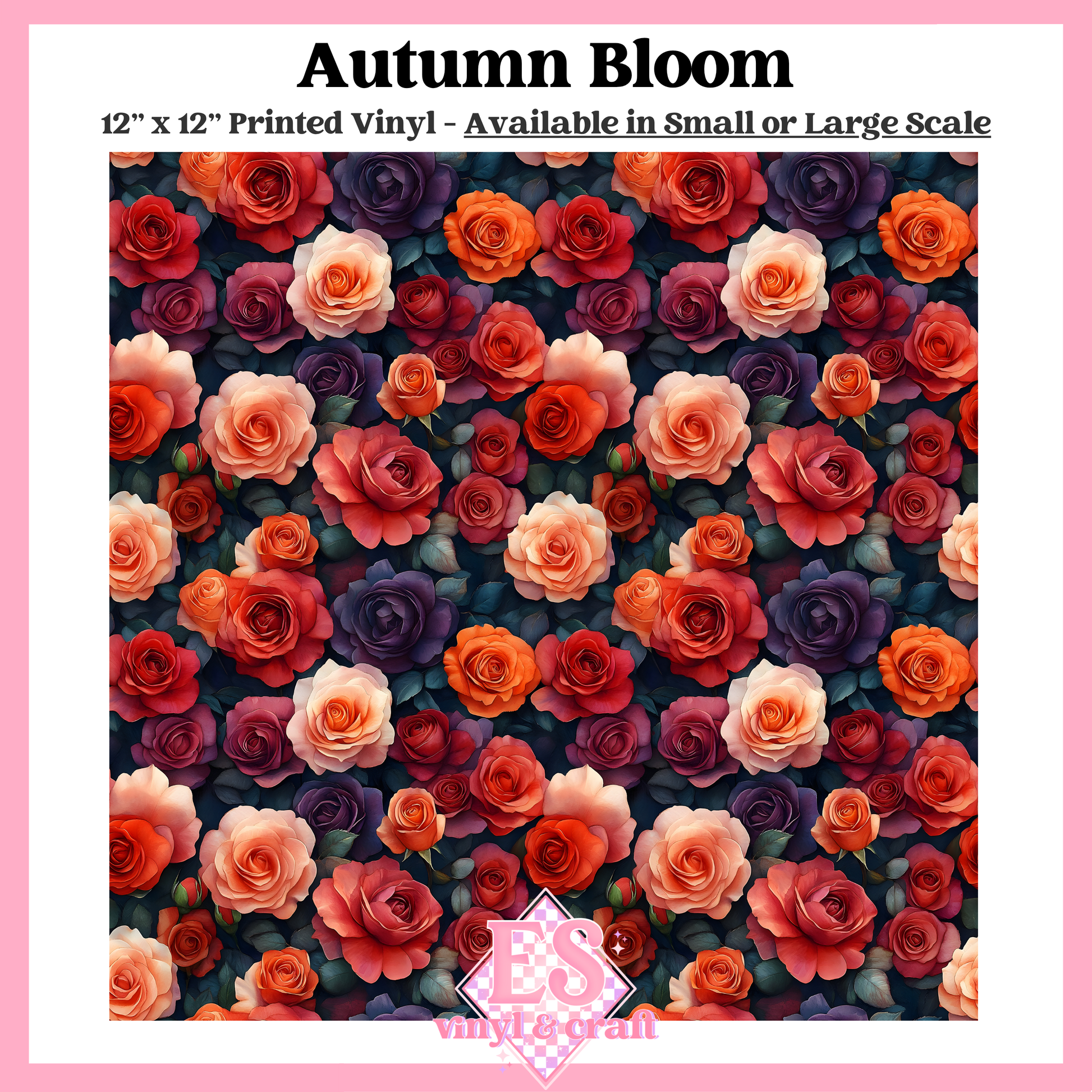 Autumn Bloom - Small or Large Scale Options - 12" x 12" Sheet image 1