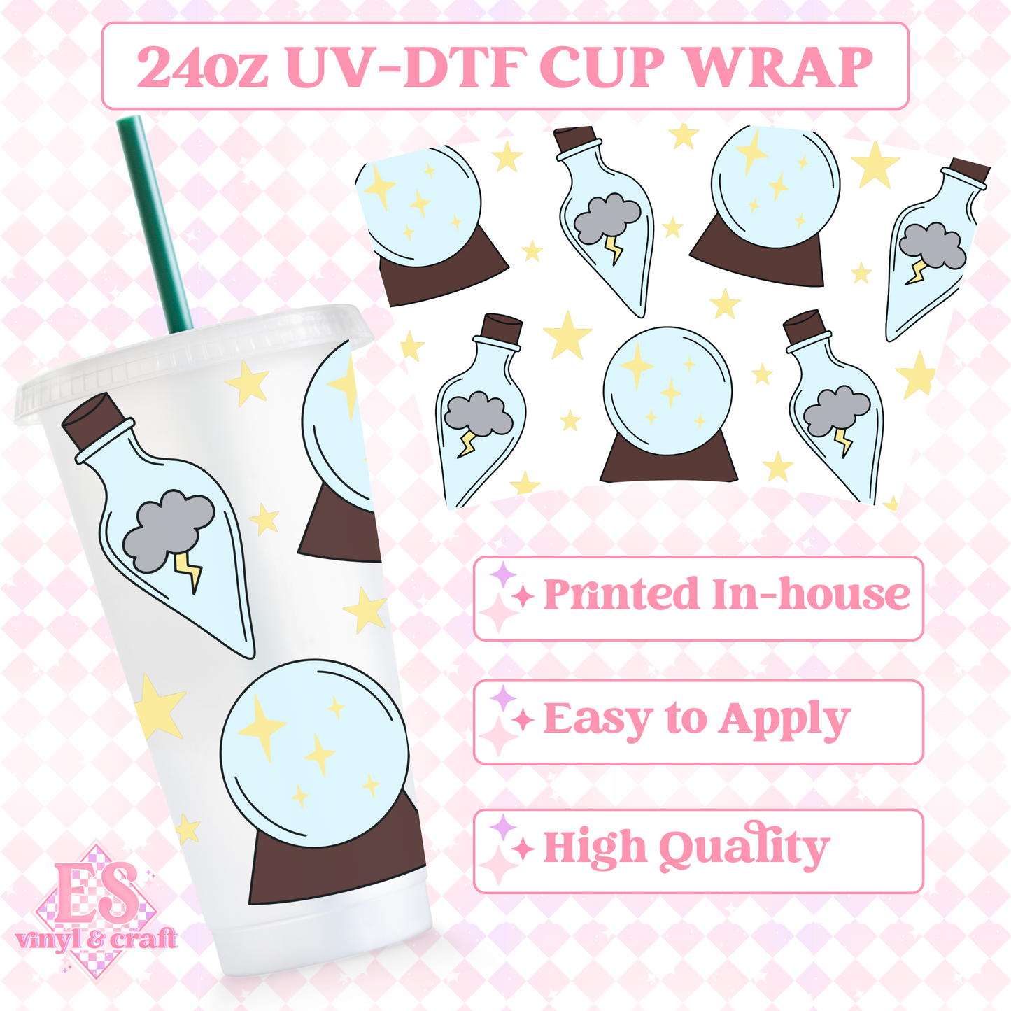 The Prophecy - UVDTF 24oz Cold Cup Wrap image 0