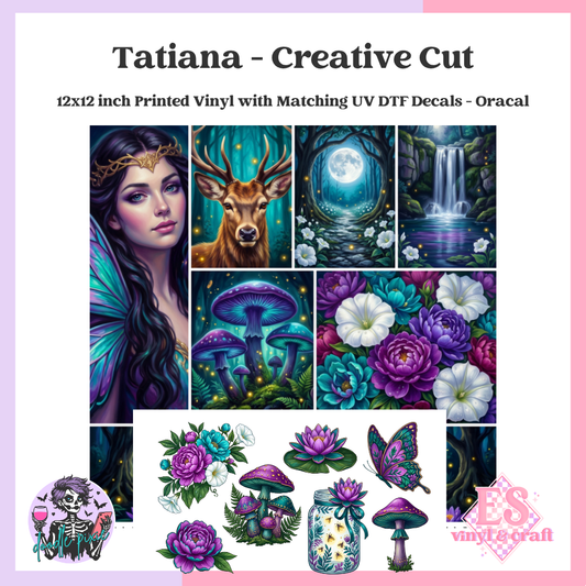 Tatiana - 12" x 12" Printed Vinyl and UVDTF Decal