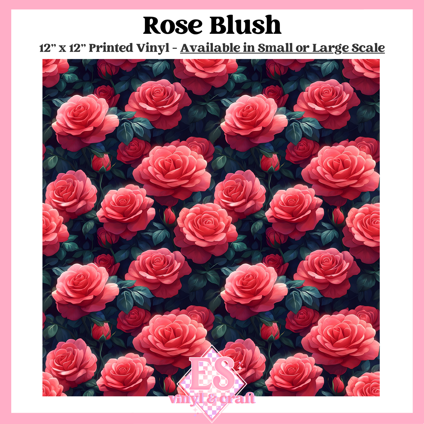Rose Blush - Small or Large Scale Options - 12" x 12" Sheet image 0