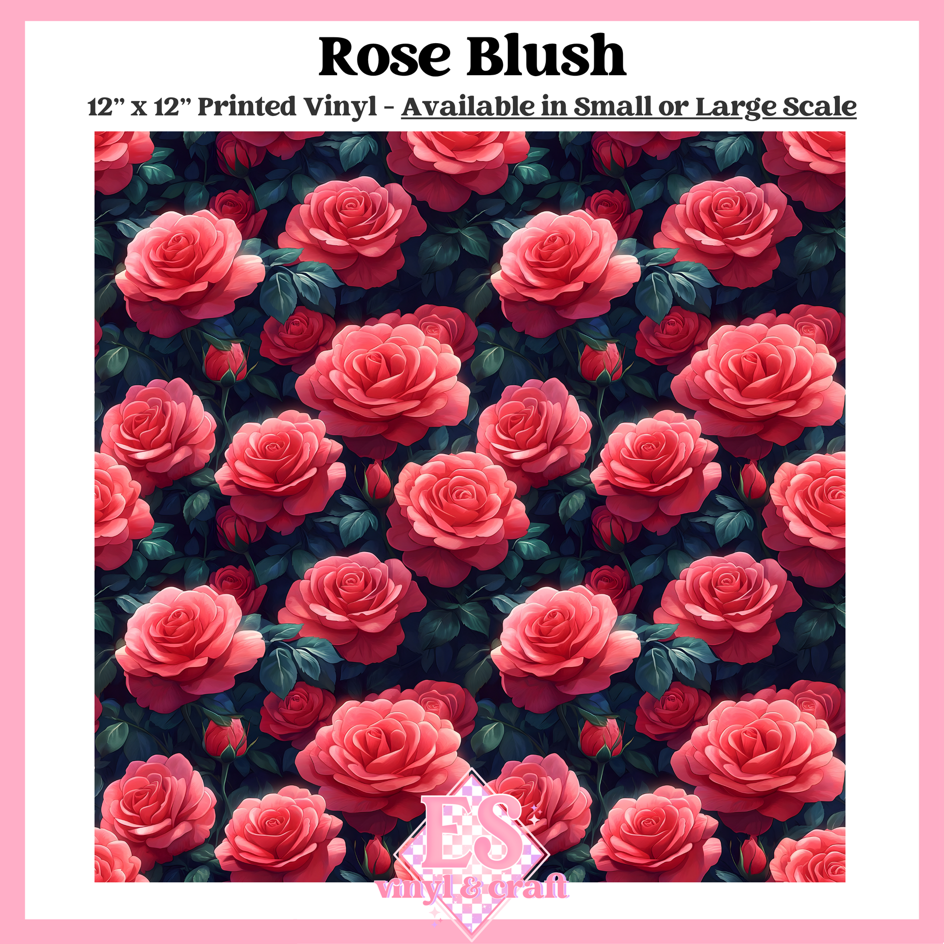 Rose Blush - Small or Large Scale Options - 12" x 12" Sheet image 0