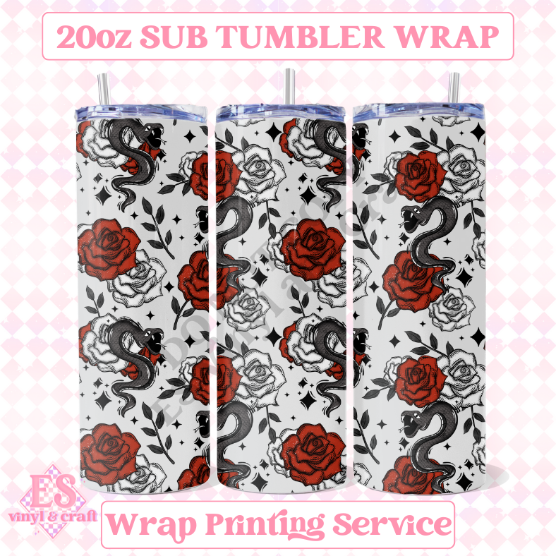 Unspoken (Seamless) - Full 20oz Tumbler Sublimation Ready Print image 0