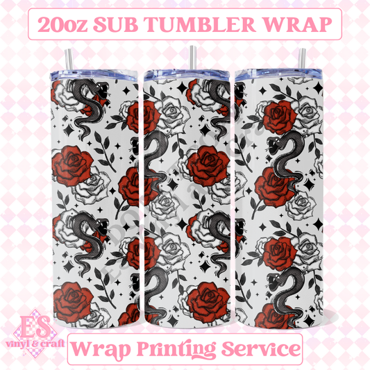 Unspoken (Seamless) - Full 20oz Tumbler Sublimation Ready Print image 0