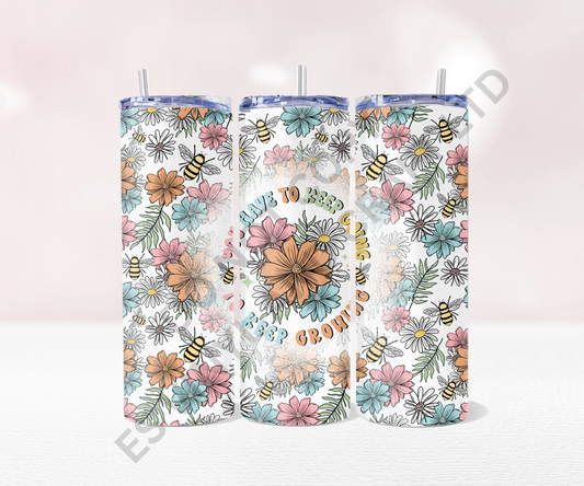 Keep Going - Full 20oz Tumbler Sublimation Ready To Print image 0