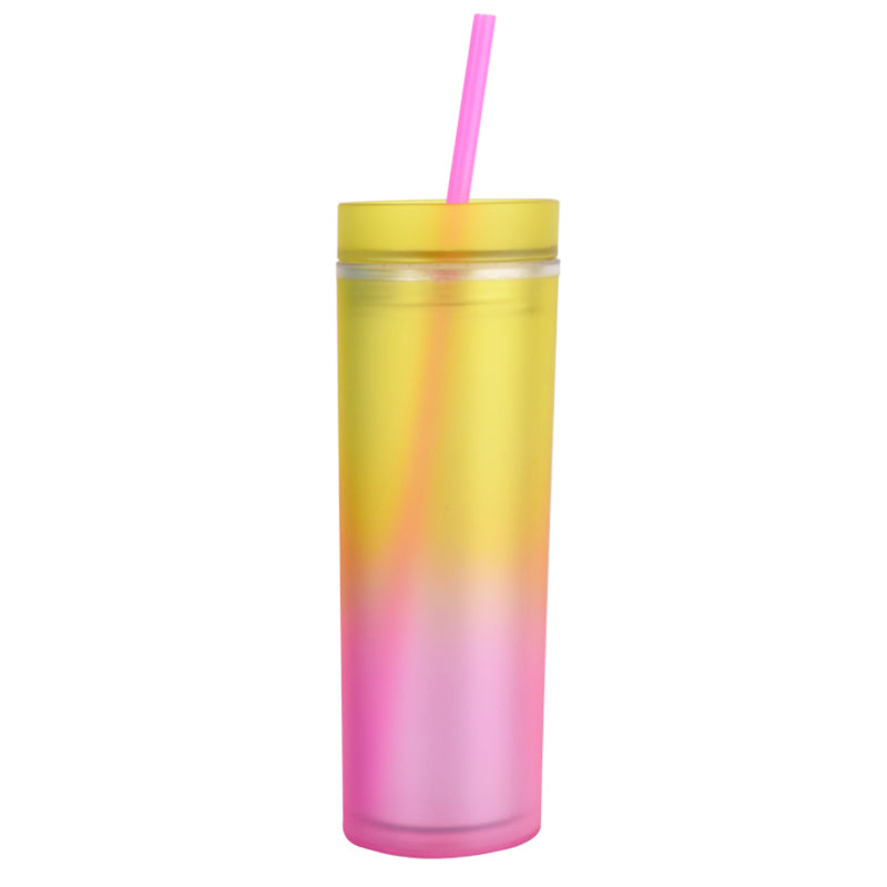 Rainbow Skinny Tumblers Double Wall 16oz image 2
