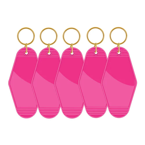 Bold Pink - Teckwrap Motel Keychain Blank image 0