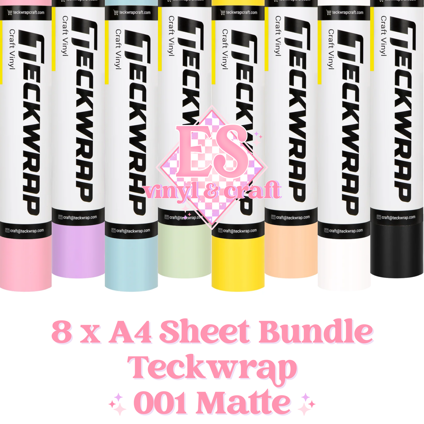 Teckwrap A4 Sheet Bundles - 001 Matte or Glossy image 1