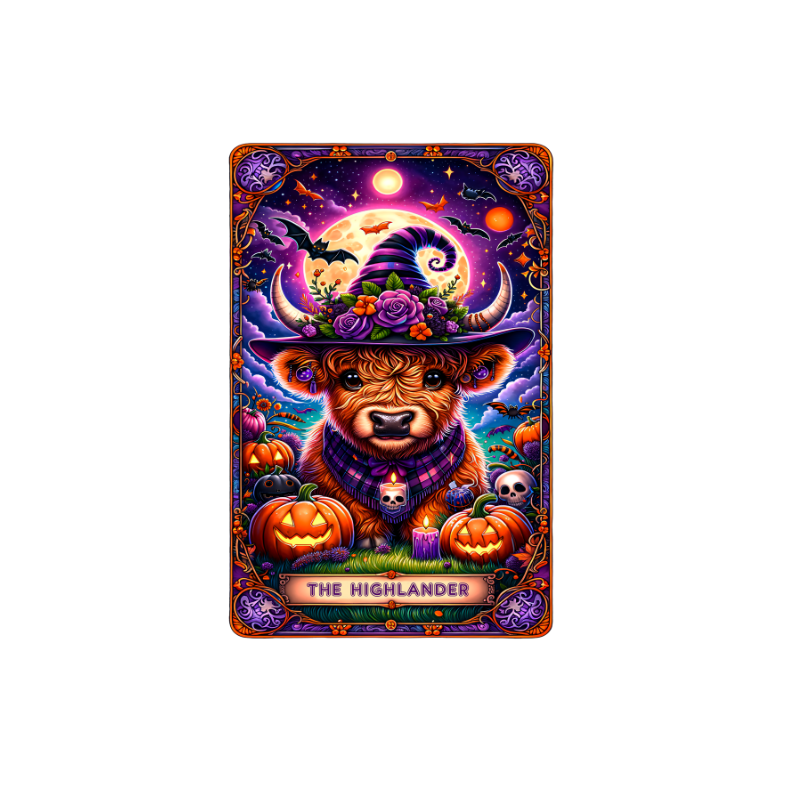Halloween Tarot Card Decals -White Glossy Vinyl Section 1 image 4
