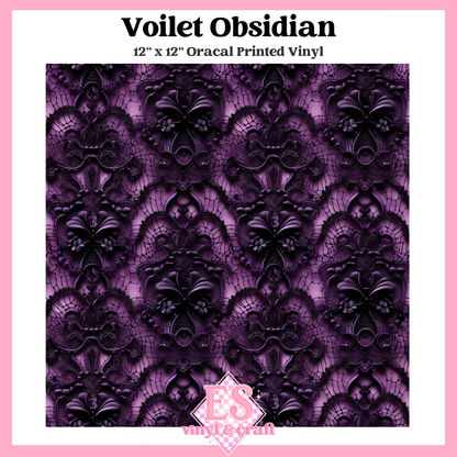 Obsidian Amethyst Collection - 12" x 12" Sheet (12 Different Designs) image 10