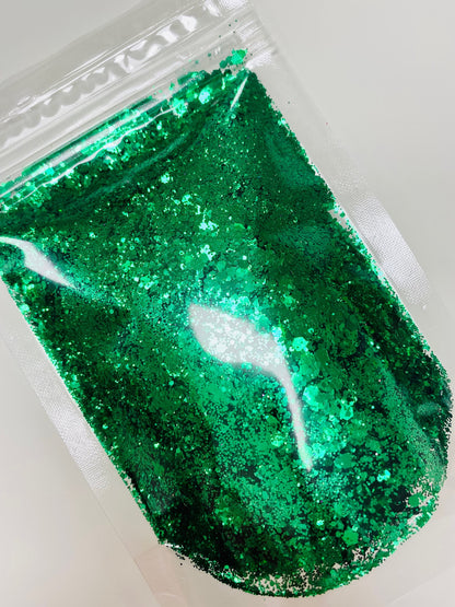 Emerald Blaze - Metallic Chunky Glitter Mix image 1