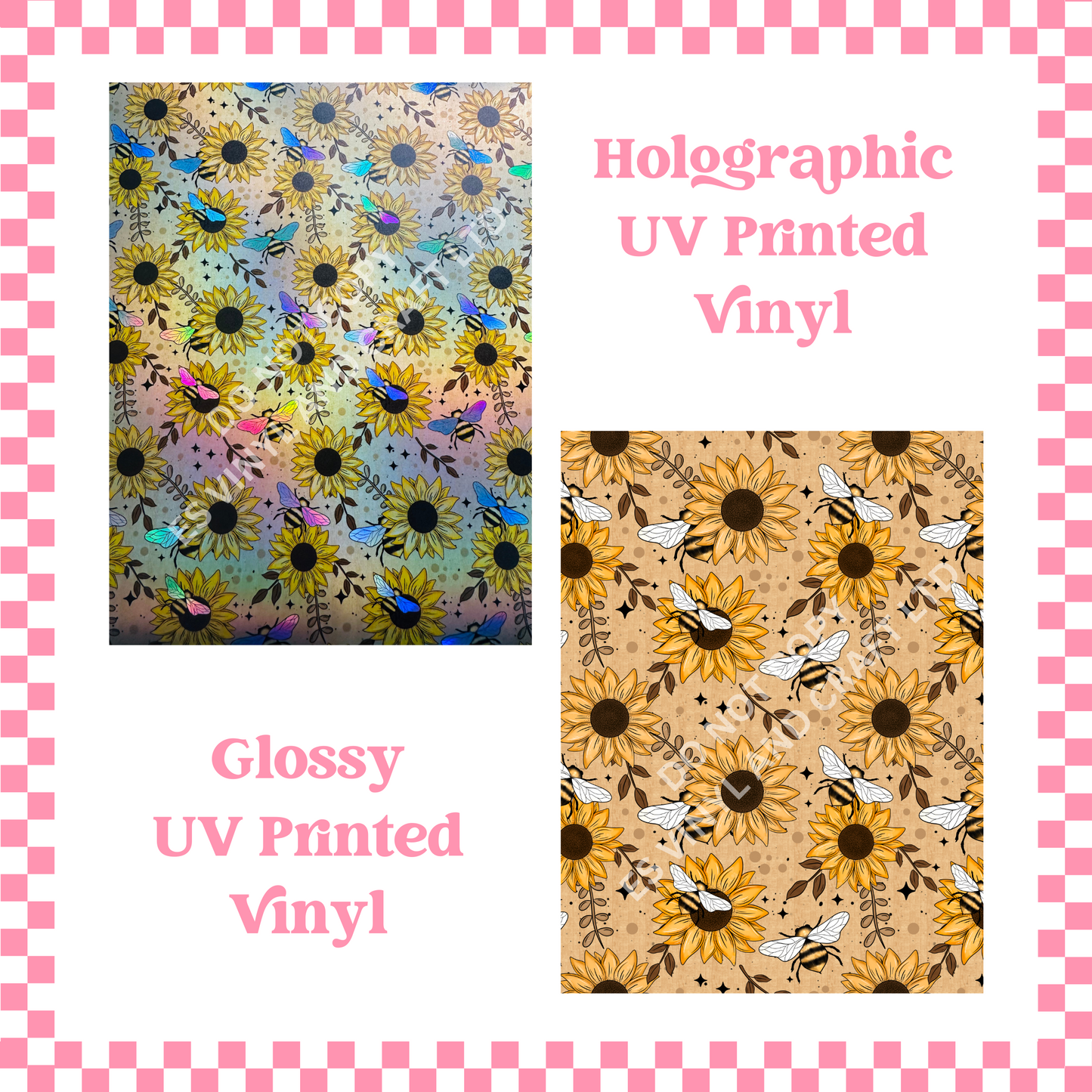 Sunflower Festival - Holographic or Normal Printed Vinyl (A4 or 12" x 12" Shee image 0