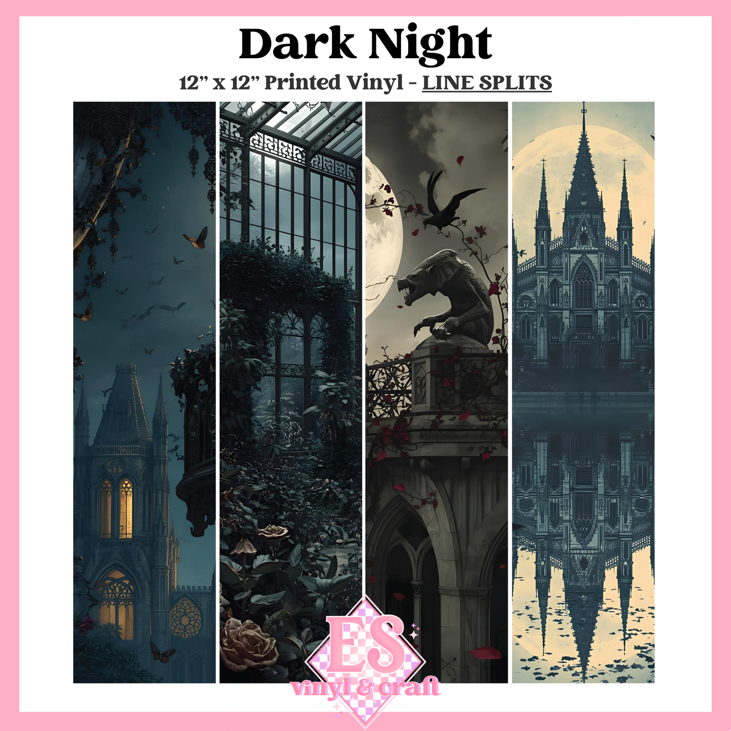 Dark Night - Line Split - 12" x 12" Sheet image 0