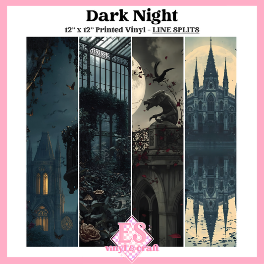 Dark Night - Line Split - 12" x 12" Sheet image 0