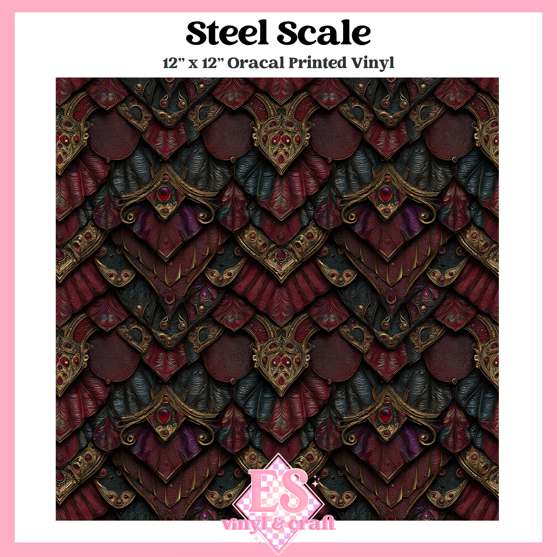 Gemstone Dragon Scale Collection - 12" x 12" Sheet (14 Different De image 5