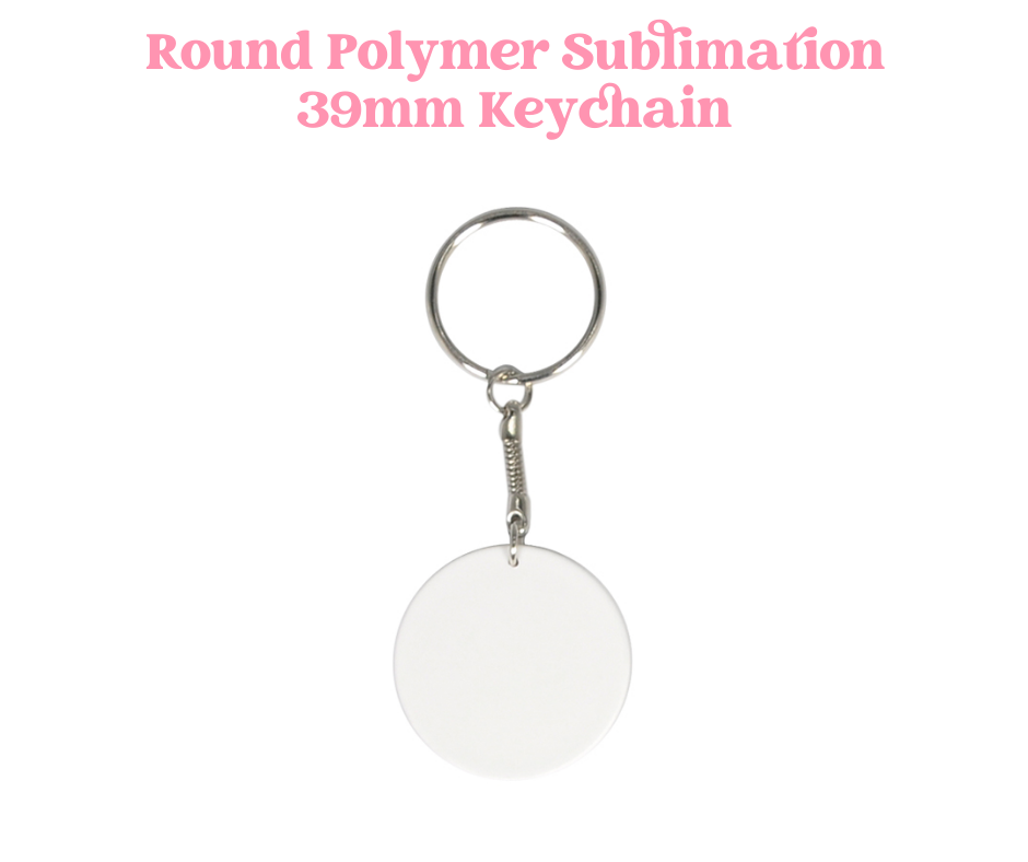 Polymer 39mm Sublimation Keychain image 0