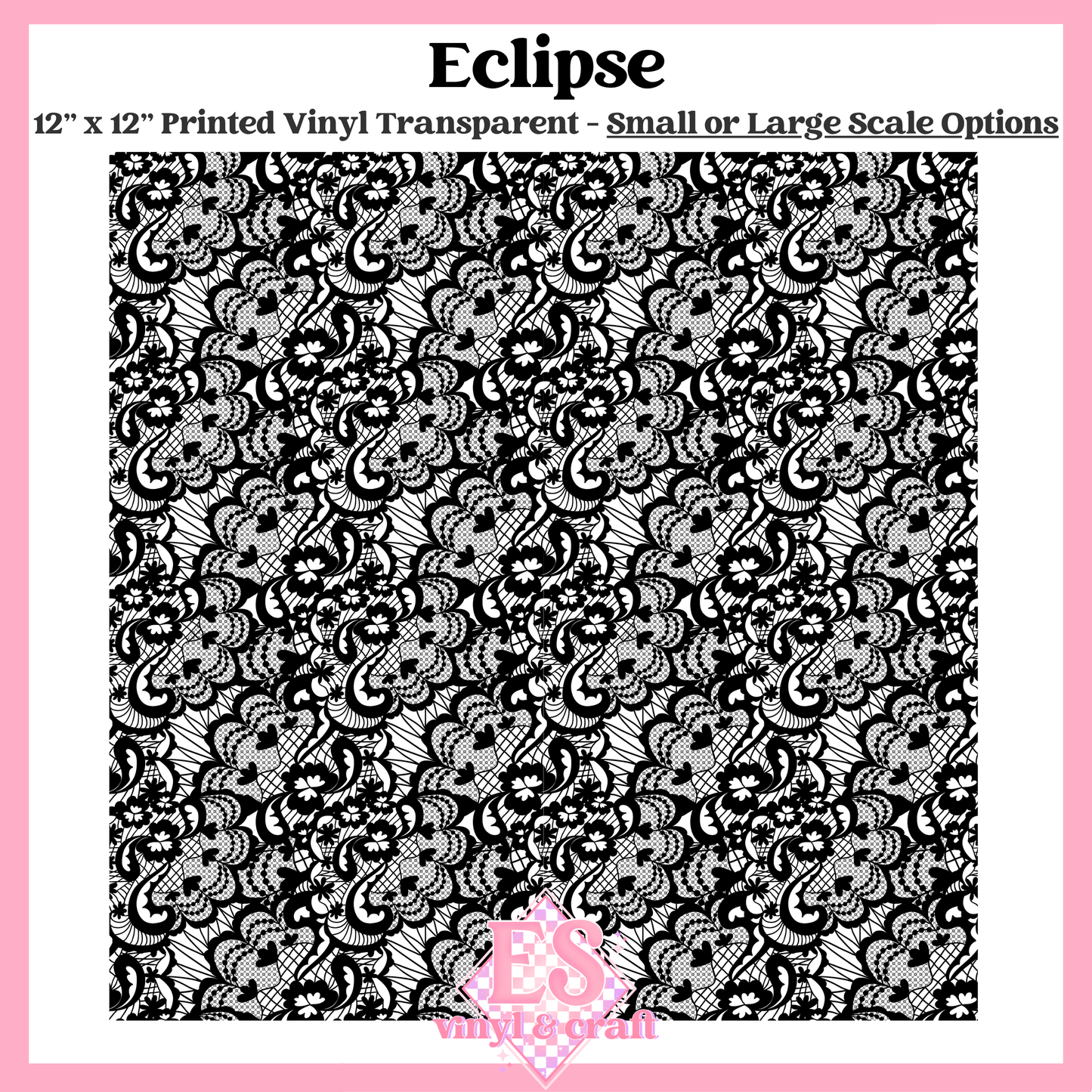 Eclipse Transparent - Small or Large Scale Options - 12" x 12" Sheet image 0