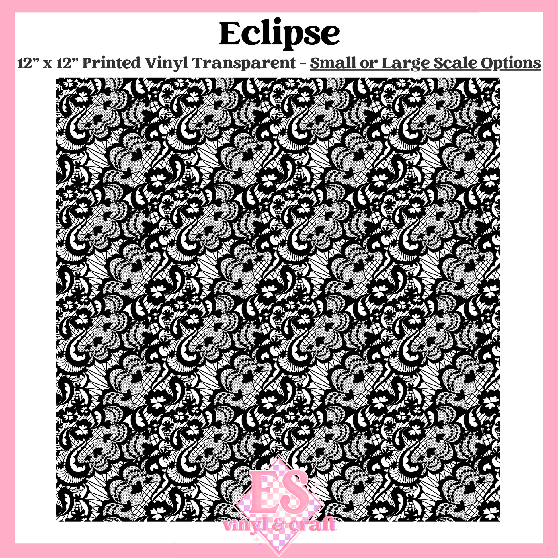 Eclipse Transparent - Small or Large Scale Options - 12" x 12" Sheet image 0
