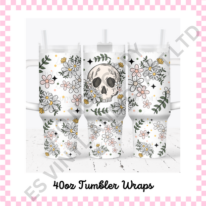 40oz Tumbler Wraps - UV-DTF (2 Wraps - Top and Bottom) image 0