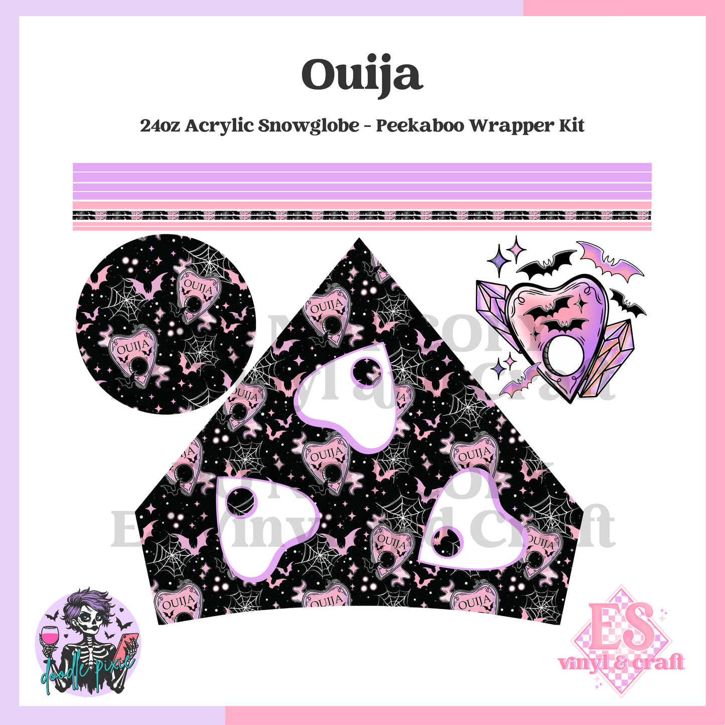 Ouija - 24oz Snowglobe Wrapper Kit image 1