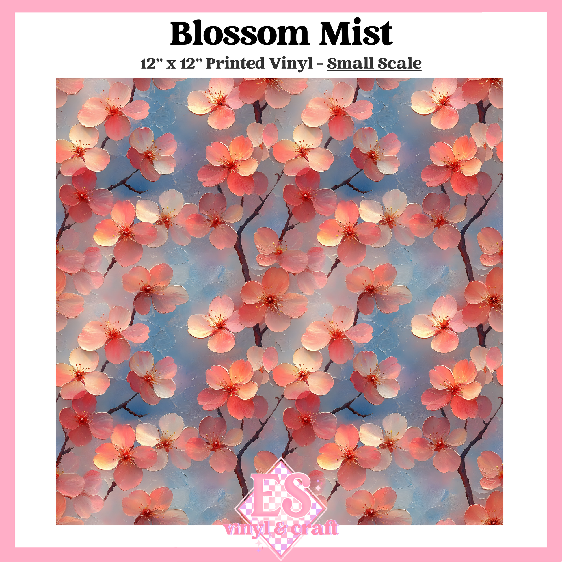 Blossom Mist - Small or Large Scale Options - 12" x 12" Sheet image 1