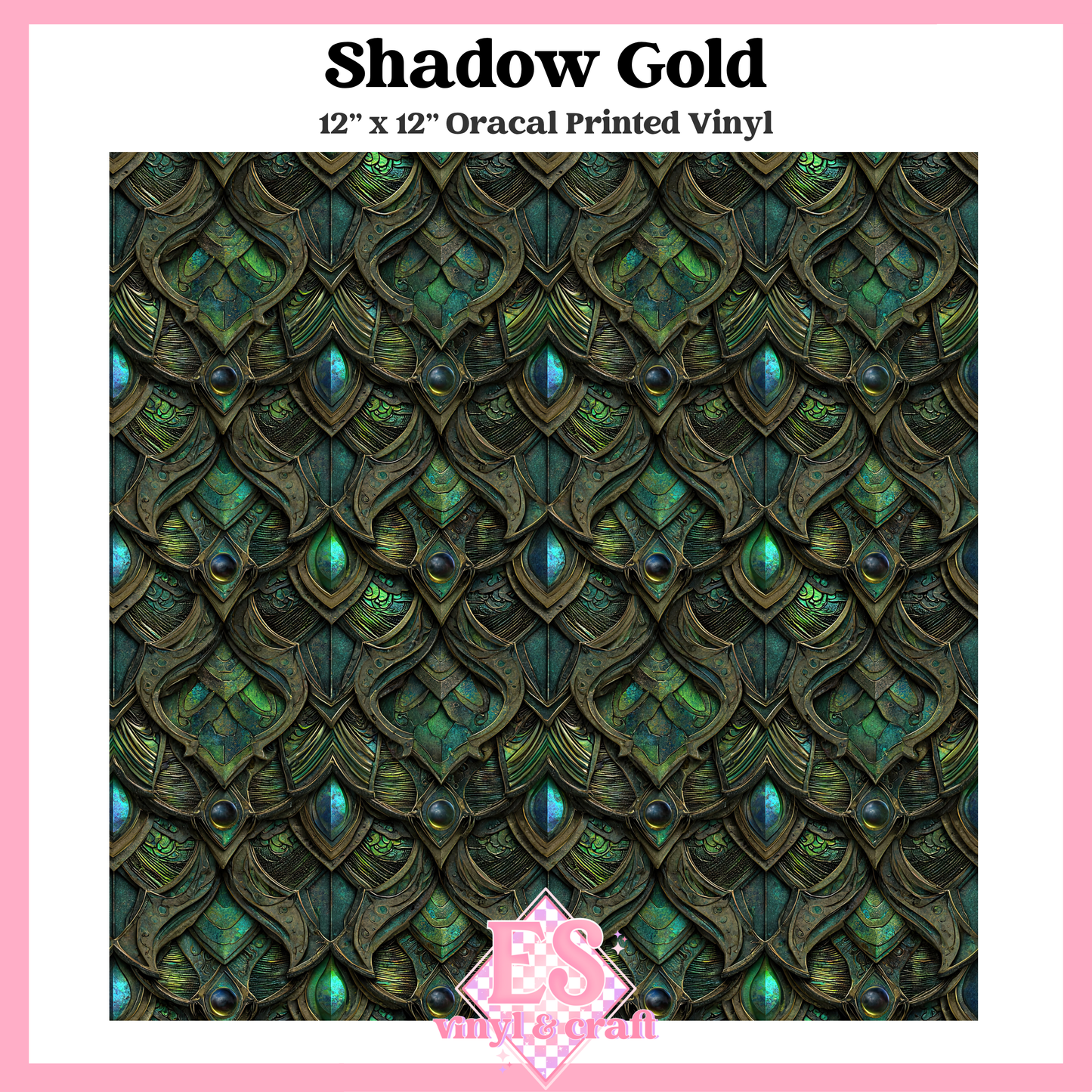 Prismatic Dragon Scale Collection - 12" x 12" Sheet (14 Different De image 1