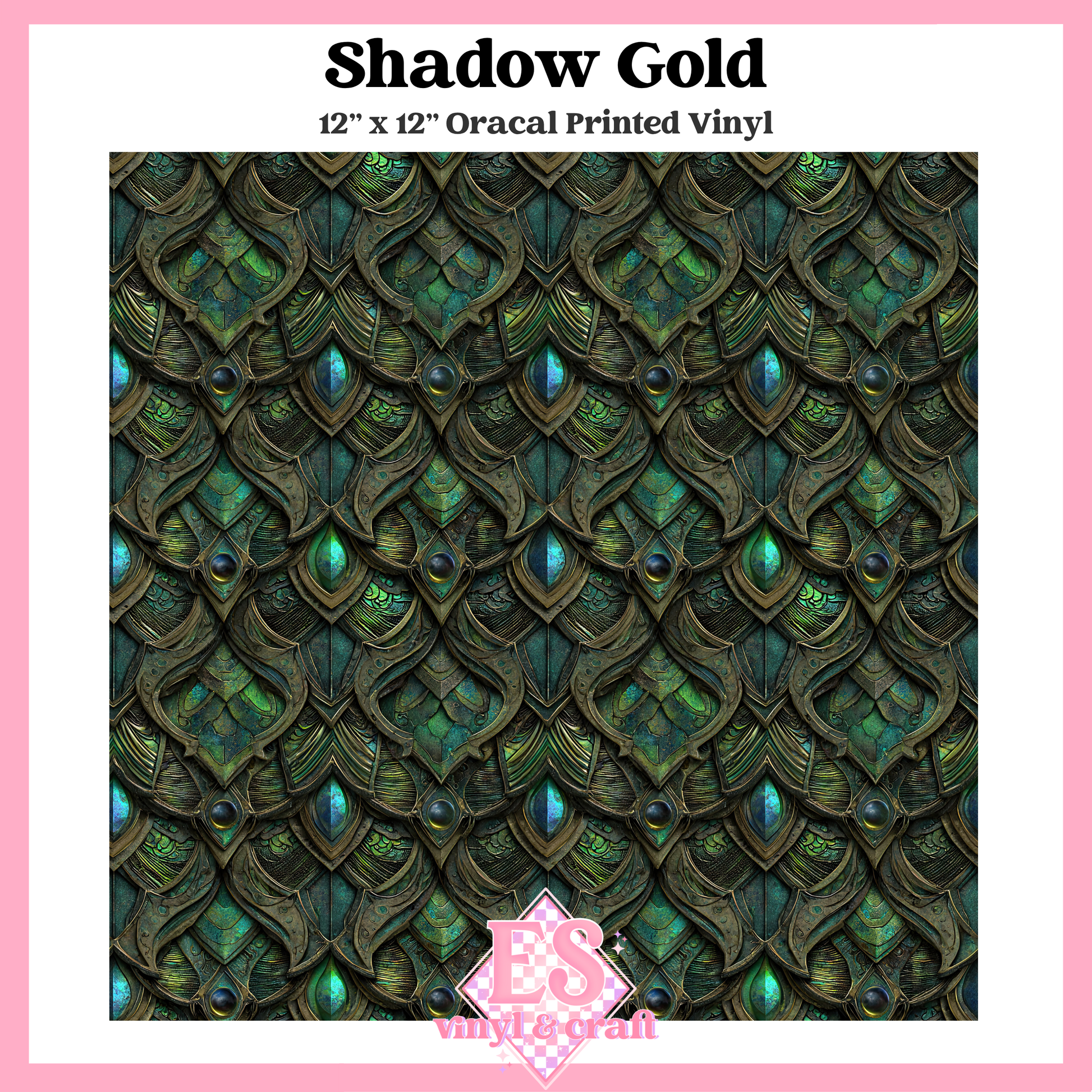 Prismatic Dragon Scale Collection - 12" x 12" Sheet (14 Different De image 1
