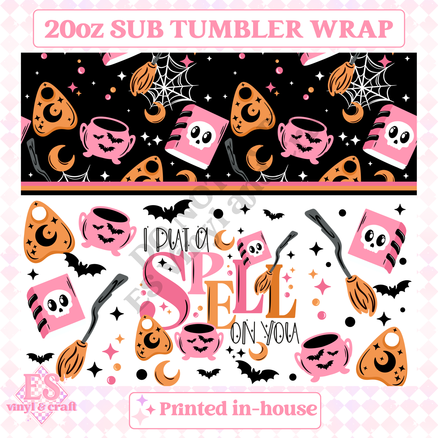 Put a Spell on You - Full 20oz Tumbler Sublimation Print image 1