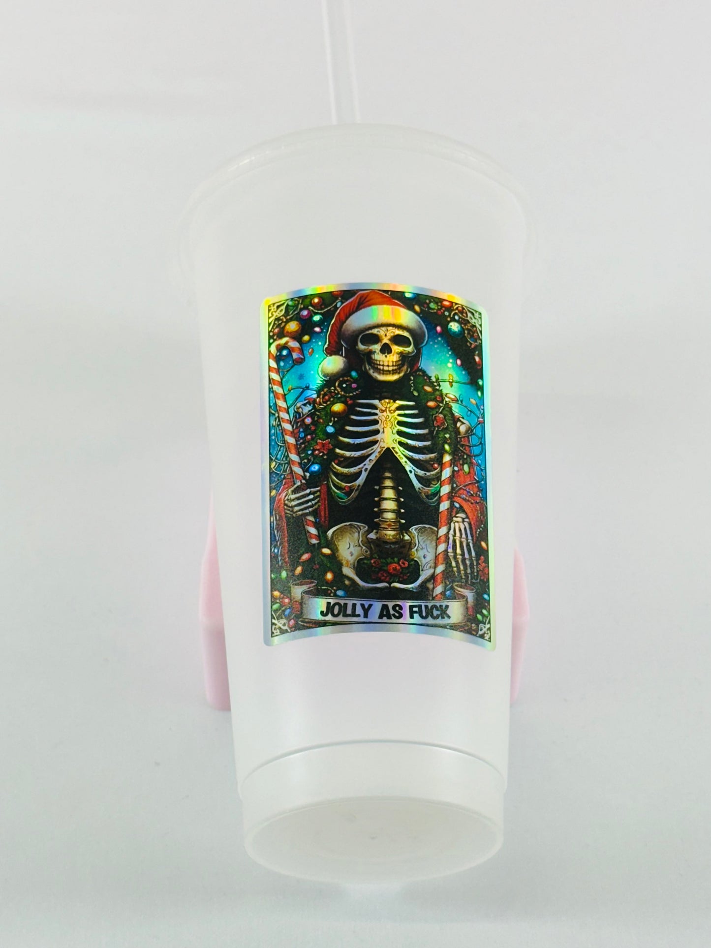 Christmas Tarot Card Decals - Holographic Rainbow Silver image 11