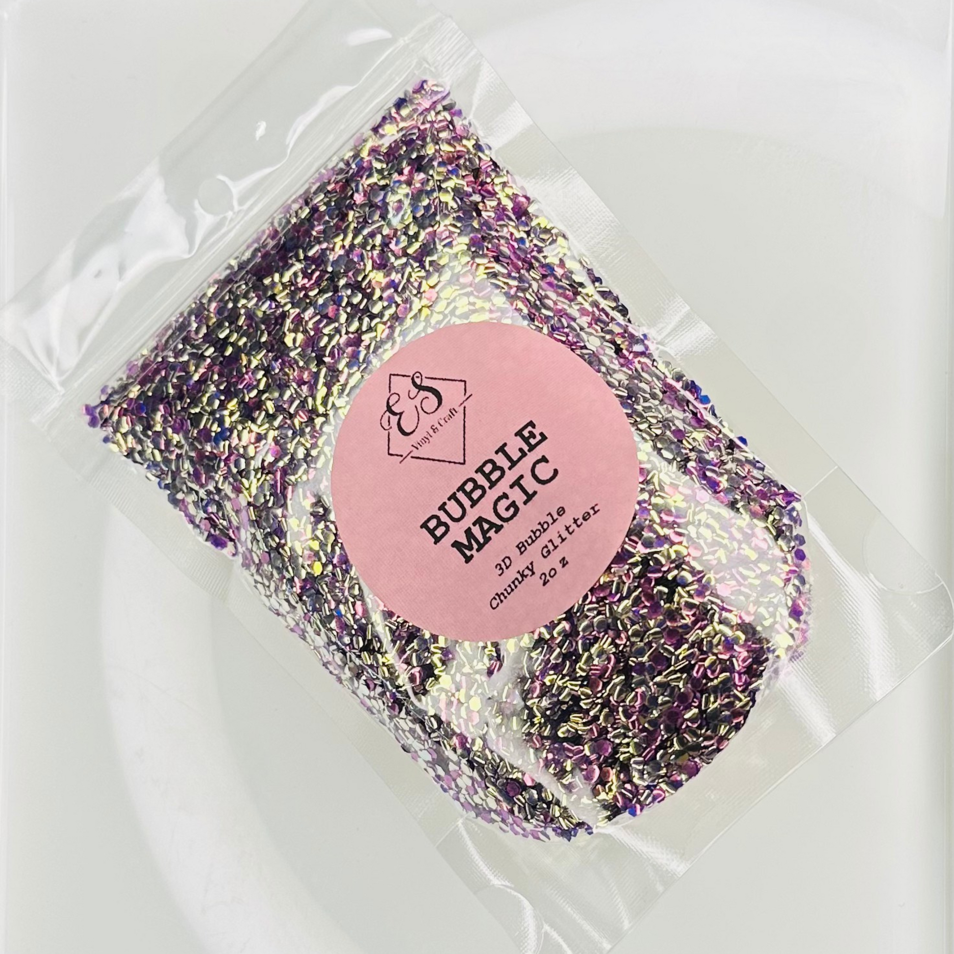 Bubble Magic - 3D Bubble Glitter Cut Size Chunky image 0