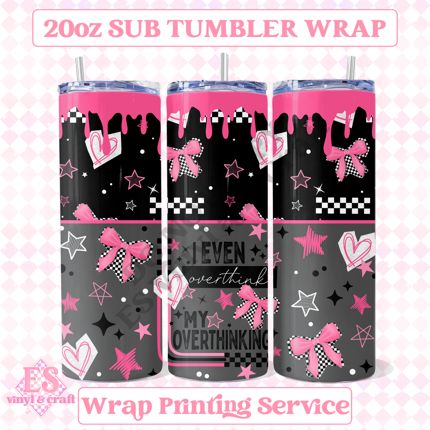 Onerthinking - Full 20oz Tumbler Sublimation Print image 0