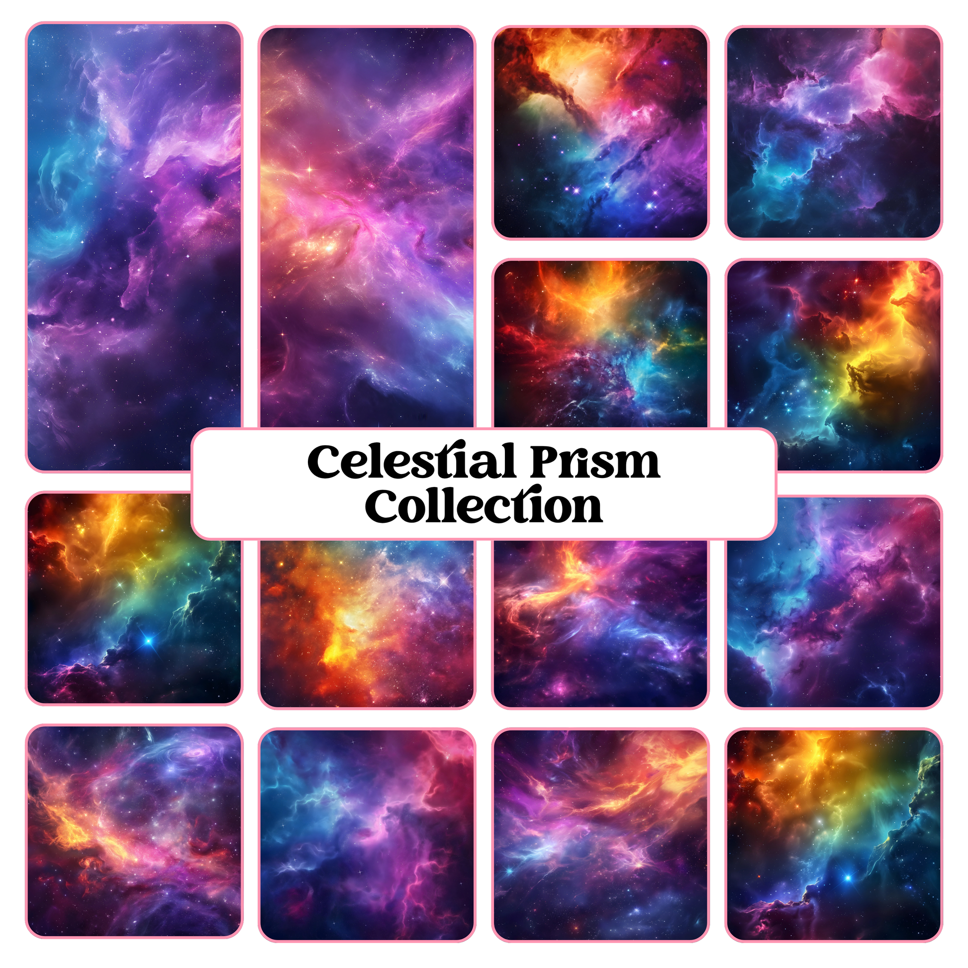 Celestial Prism Collection - 12" x 12" Sheet (14 Different Designs) image 0