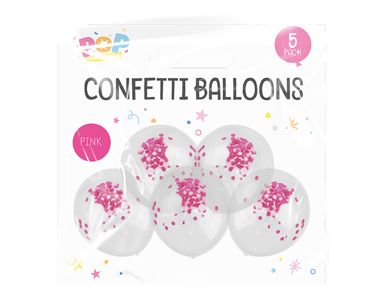 Confetti Balloons - Pack of 5 image 4