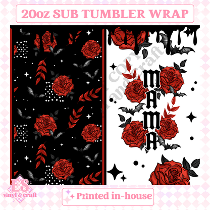 Mama Roses - Full 20oz Tumbler Sublimation Print image 1