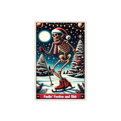 Christmas Tarot Card Decals - Glossy White Self Adhesive Vinyl image 5