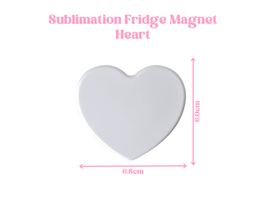 Fridge Magnet Heart - 6cm x 6.8cm image 0
