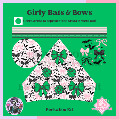 Girly Bats & Bows - 24oz Snowglobe Wrapper Kit image 5