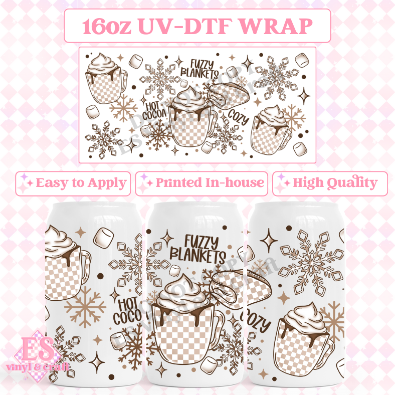 Neutral Cozy - 16oz Beer Can / Libbey UV-DTF Transfer image 0