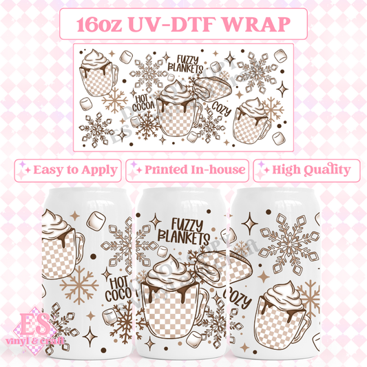 Neutral Cozy - 16oz Beer Can / Libbey UV-DTF Transfer image 0