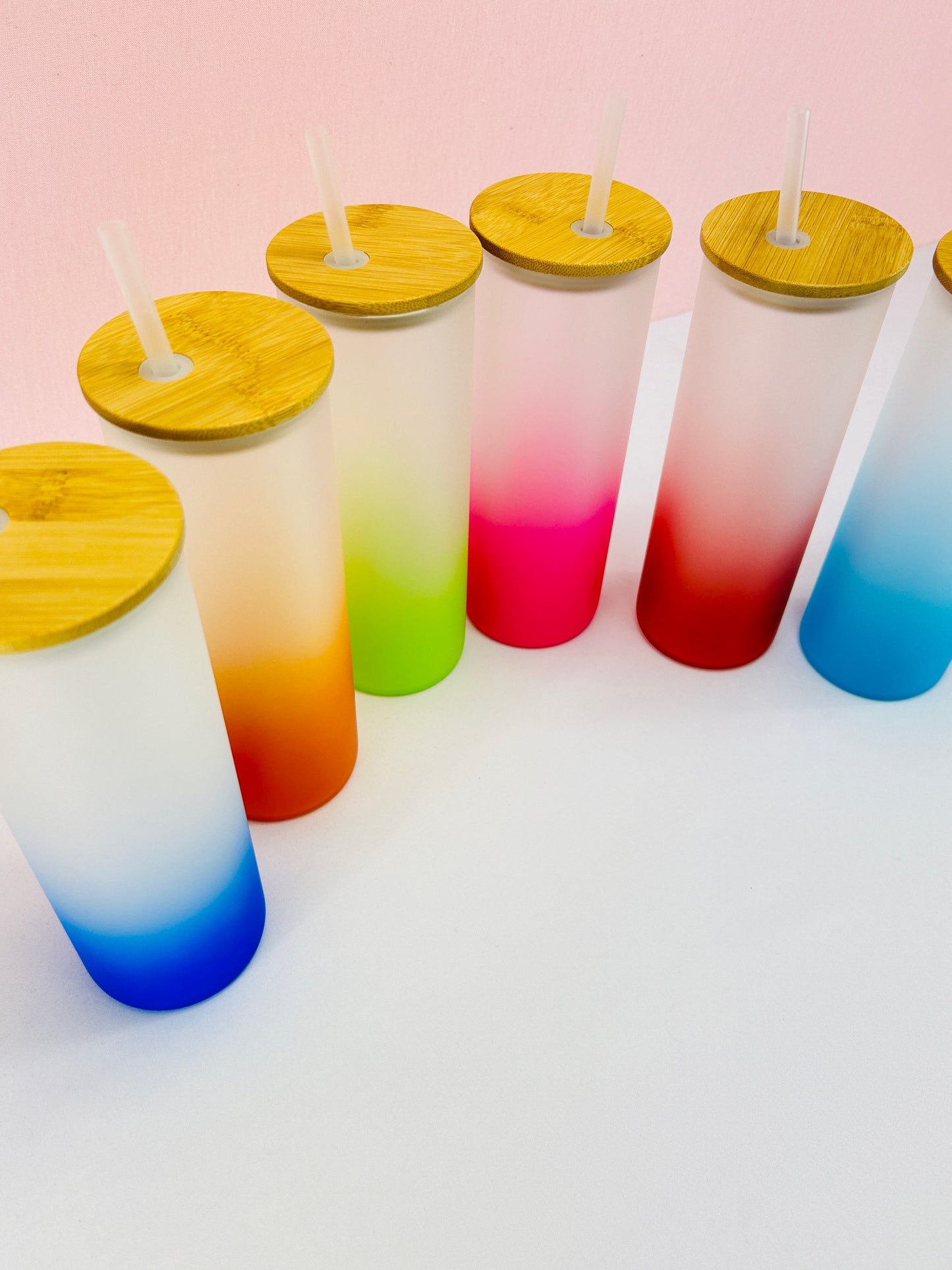 25oz Frosted Ombre Sublimation Glass image 3